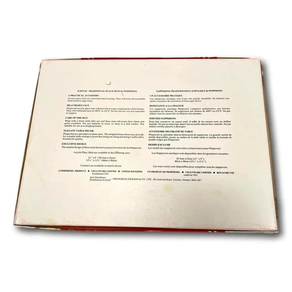 Pimpernel Placemats Tall Ships Box 4 Size 12 x 9 in Cork Backed - Picture 10 of 11